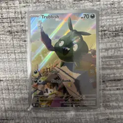 Pokemon Trubbish Illustration Rare Holo SV White Flare 2025 140/086 NM TCG - Image 1