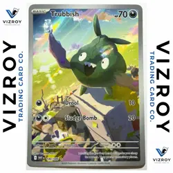 Trubbish • 140/086 • Illustration Rare • White Flare WHT • NM • Pokemon - Image 1