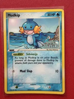 Pokemon TCG - Mudkip Reverse Holo - EX Crystal Guardians - 57/100 - LP - Image 1