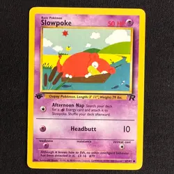 Slowpoke 67/82 Common Team Rocket Pokemon 1st Edition Near Mint - Image 1