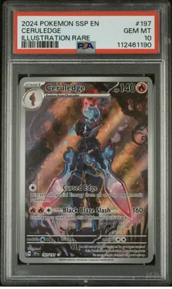 Pokemon Ceruledge Illustration Surging Sparks 197/191 PSA 10 - Image 1