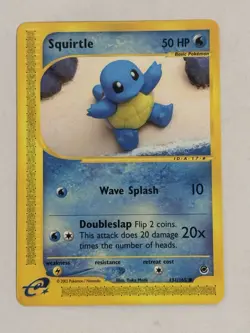 Pokemon TCG Squirtle Expedition Card 131/165, NM+ - Image 1