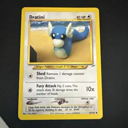 Pokemon TCG Dratini 63/105 Neo Destiny 2002 Unlimited Common - VLP - Image 1