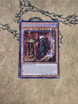 Yugioh Queen of the Blazing Domain MP25-EN147 1st Ed Prismatic Secret Rare NM - Image 1