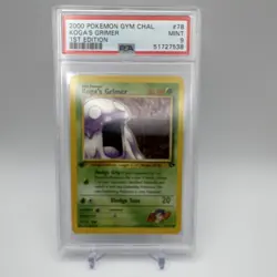 Koga's Grimer 78/132 Gym Challenge 1st Edition PSA 9 50 HP Common 2000 Pokemon - Image 1