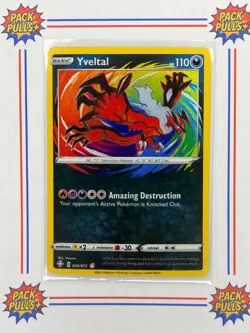 Yveltal Amazing Rare Holo Pokemon TCG 046/072 Shining Fates - Image 1