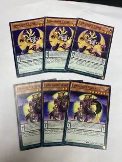 Yugioh - Lunalight Wolf SHVI-EN012 + Lunalight Tiger SHVI-EN013 1st Ed NM X3 SET - Image 1