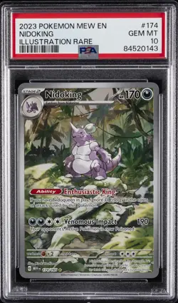 2023 POKEMON MEW EN-151 ILLUSTRATION RARE #174 NIDOKING PSA 10 - Image 1