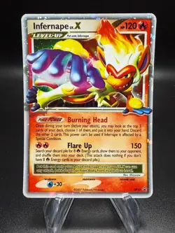Pokemon Diamond Pearl Promos INFERNAPE LV. X Black Star Promo #DP10 - Image 1