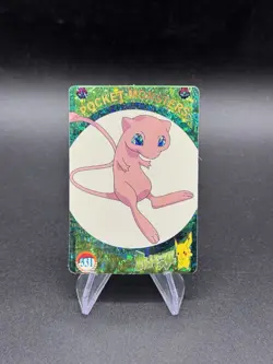 Mew Holo Pokemon Vintage Pocket Monster Vending Prism Sticker 331 - Image 1