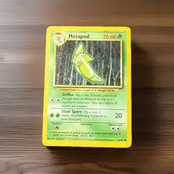 Metapod 54/102 Common Base Set Unlimited Pokemon HP - MP - Image 1