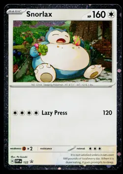 Snorlax 122 Promo Scarlet & Violet Pokemon Near Mint - Image 1