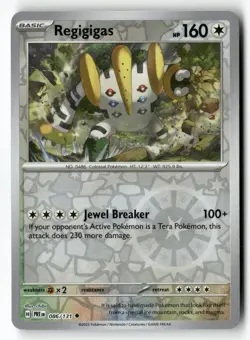 Regigigas 086/131 Uncommon Prismatic Evolutions Pokemon Reverse Holo Near Mint - Image 1