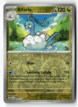 Altaria 160/197 Uncommon Obsidian Flames Pokemon Reverse Holo Near Mint - Image 1
