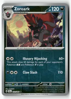 Zoroark 032/064 Rare Shrouded Fable Pokemon Reverse Holo Near Mint - Image 1