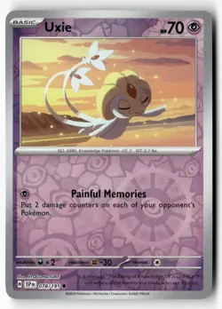 Uxie 078/191 Common Surging Sparks Pokemon Reverse Holo Near Mint - Image 1