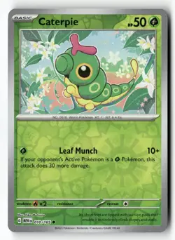 Caterpie 010/165 Common 151 Pokemon Reverse Holo Near Mint - Image 1