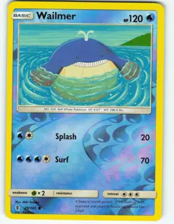 Wailmer - Reverse Holo - 29/145 Guardians Rising - Pokemon TCG - 2017 - Image 1