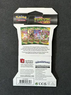 Pokemon TCG Sword & Shield: Evolving Skies Sleeved Booster Pack Factory Sealed - Image 2