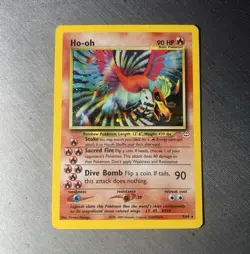 Pokemon TCG Ho-oh 7/64 Neo Revelation Holo Rare Holo ENG 90HP 2000 - Image 1