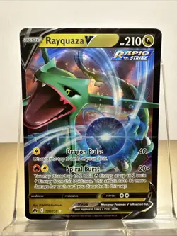 Rayquaza V 100/159 Pokemon Crown Zenith Holo - Image 1