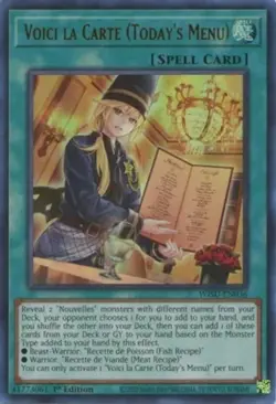 Yugioh! Voici la Carte (Today's Menu) - WISU-EN036 - NM/Never Played - Image 1
