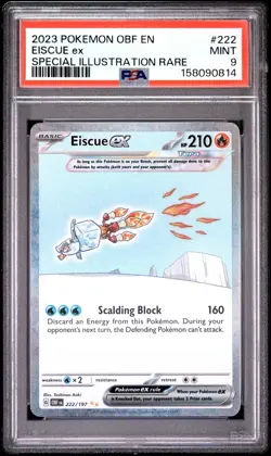 Pokemon TCG Eiscue EX 222/197 Obsidian Flames Special Illustration Rare - PSA 9 - Image 1