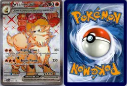 ARCANINE EX 224/198 ULTRA RARE SCARLET & VIOLET POKEMON NM - Image 3