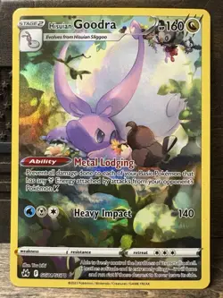 Pokemon NM Holo Hisuian Goodra GG21/GG70 Ultra Rare Crown Zenith: Galarian Galle - Image 1