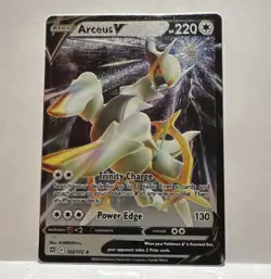 (Metal) Pokemon TCG Arceus V 122/172 Brilliant Stars Ultra Rare Holo Eng 2022 - Image 1