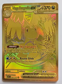 Mega Dragonite Ex 295/217 Me: Pokemon Ascended Heroes Holo - Gold Hyper Rare! - Image 1