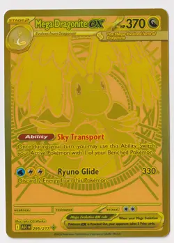 Mega Dragonite Ex 295/217 Me: Pokemon Ascended Heroes Holo - Gold Hyper Rare! - Image 2