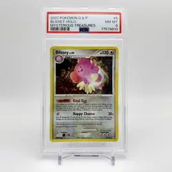 2007 Blissey #5 Holo PSA 8 NM-MT Mysterious Treasures Pokemon TCG - Image 1