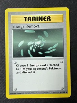 Energy Removal 92/102 Common Base Set Shadowless Pokemon Lightly Played - Image 1