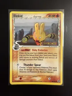 Pokemon - Elekid 48/101 Reverse Holo Rare Stamped - EX Dragon Frontiers - Image 1