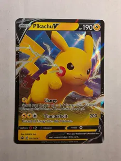 Pikachu V SWSH061 Sword & Shield Promo Holo Near Mint - Image 1