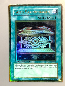 yugioh Gold Sarcophagus GLD2-EN040 Ultra Rare LIMITED EDITION near mint - Image 4