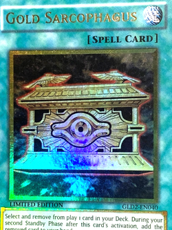 yugioh Gold Sarcophagus GLD2-EN040 Ultra Rare LIMITED EDITION near mint - Image 5