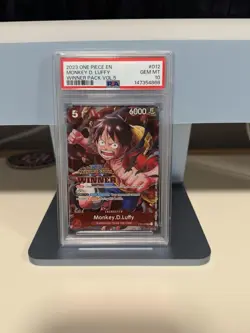 2023 ONE PIECE PROMOS WINNER PACK VOL.5 #012 MONKEY D. LUFFY PSA 10 - Image 1