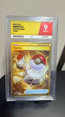 ACE 9 - Switch 206/165 - Scarlet & Violet 151 - Hyper Rare Gold Card - MINT - Image 1