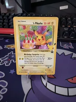 2021 Birthday Pikachu Holo Pokemon Card #24 Gem Mint - Image 1