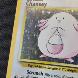 Chansey 3/102 Base Set Holo Rare 1999 WOTC Pokemon Card - Image 2