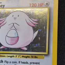 Chansey 3/102 Base Set Holo Rare 1999 WOTC Pokemon Card - Image 3