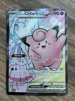 Lillie's Clefairy ex 173/159 Journey Together Ultra Rare Full Art Pokemon Card - Image 1