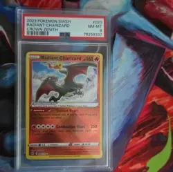 Pokemon TCG Radiant Charizard 020/159 Holo EN 2023 PSA 8 - Image 1