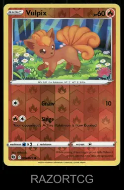 VULPIX 006/073 C CHAMPION'S PATH POKEMON REVERSE HOLO NM/M - Image 1