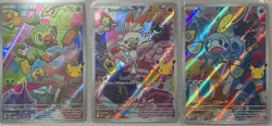 POKEMON FIRST PARTNER ILLUSTRATION COLLECTION SERIES 2 Grookey Scorbunny Sobble - Image 1