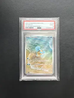 2023 POKEMON MEW EN-151 ILLUSTRATION RARE #170 SQUIRTLE PSA 9 - Image 1