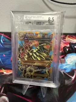 Pokemon BGS 8.5 Primal Groudon Ex #97 UR Ancient Origins 2015 English - Image 1