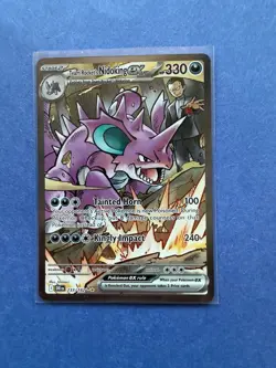 Pokemon TCG Team Rockets Nidoking EX 233/182 Destined Rivals NM - Image 1